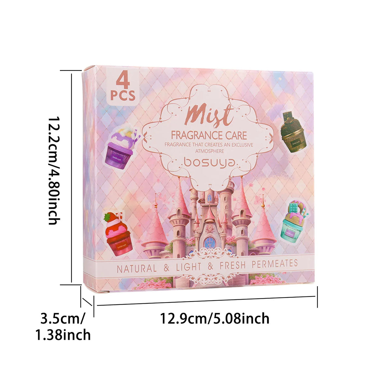 4-Piece Long-Lasting Sweet Fragrance Mist Set