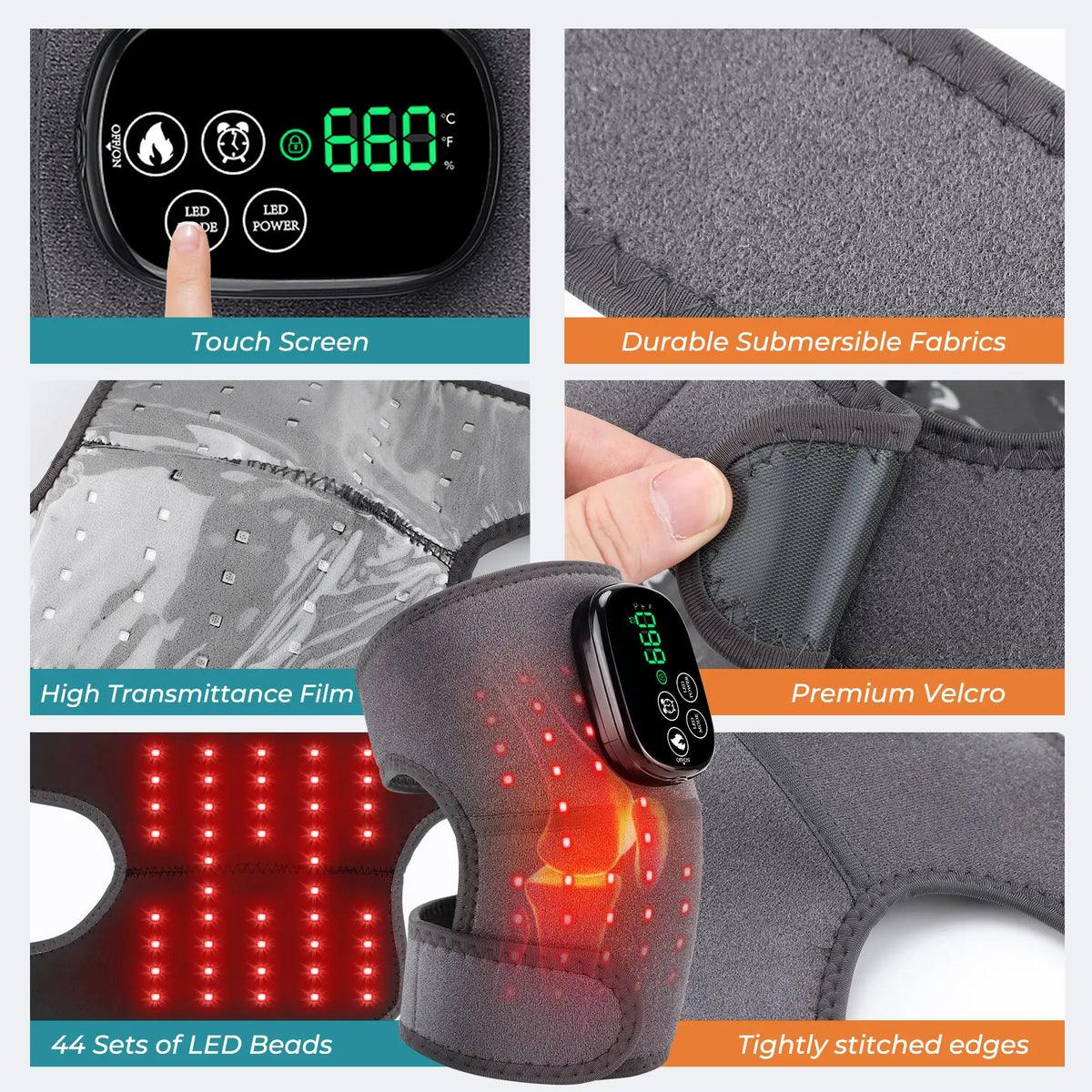 Cordless Heated Joint Therapy Wrap for Knee, Shoulder and Elbow