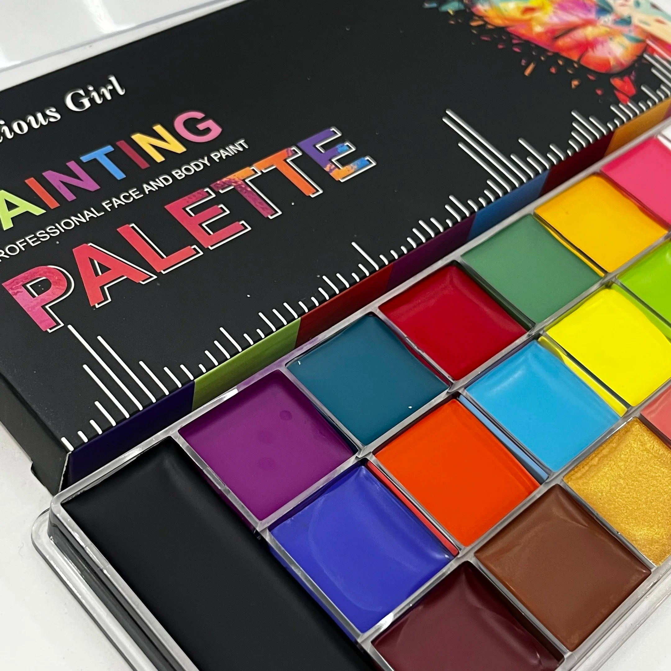 20-Color Professional Face and Body Painting Palette - 5