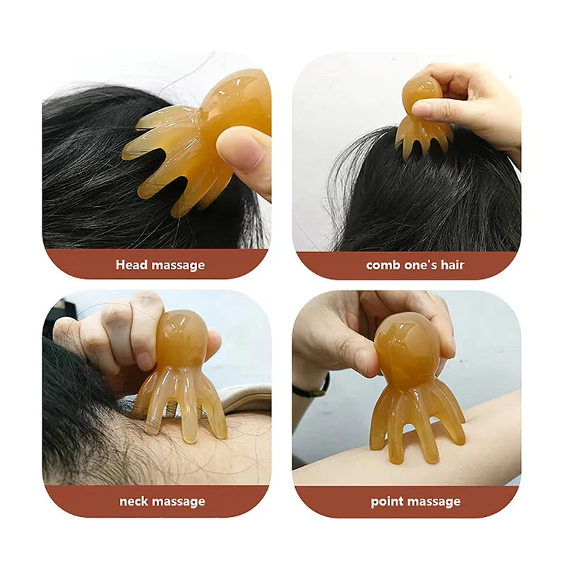 Octopus Scalp Massage Comb for Stress Relief