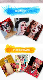 Professional Face and Body Paint Kit with Brushes for Parties