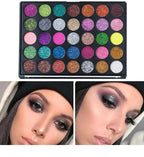 35-Color Professional Shimmer & Glitter Eyeshadow Palette