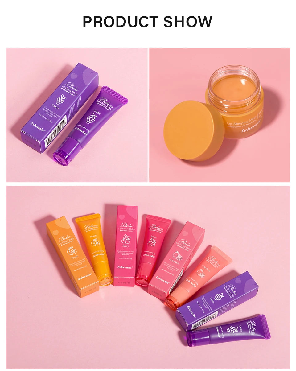 Moisturizing Lip Balm and Overnight Recovery Mask Set