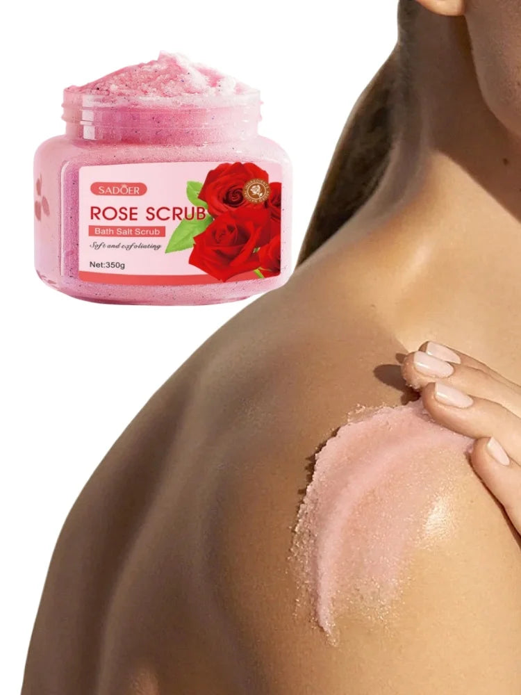 Exfoliating Rose Body Scrub for Smooth Radiant Skin