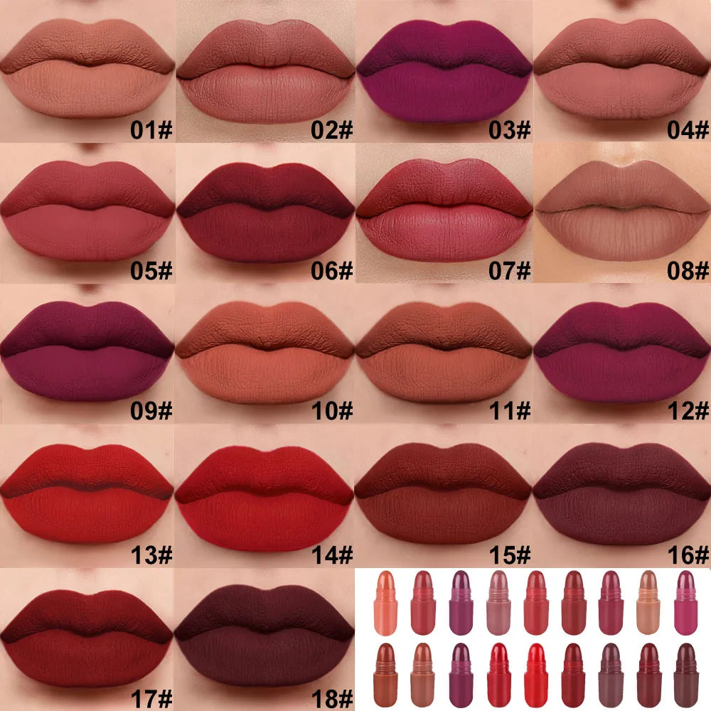 18-Piece Velvet Matte Mini Lipstick Collection