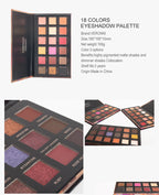 18-Color Waterproof Long-Lasting Eyeshadow Palette