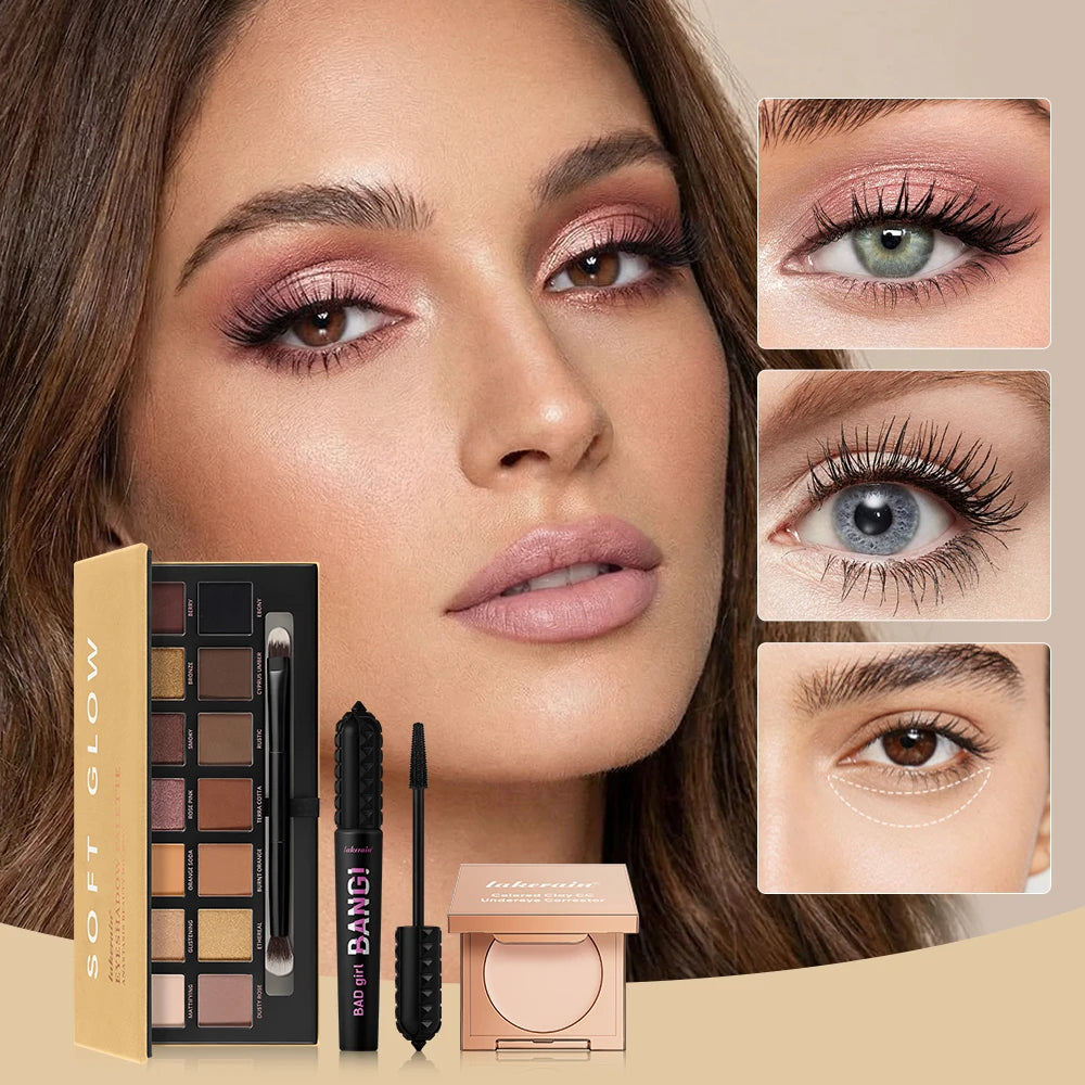 3-Piece Essential Eye Makeup Kit