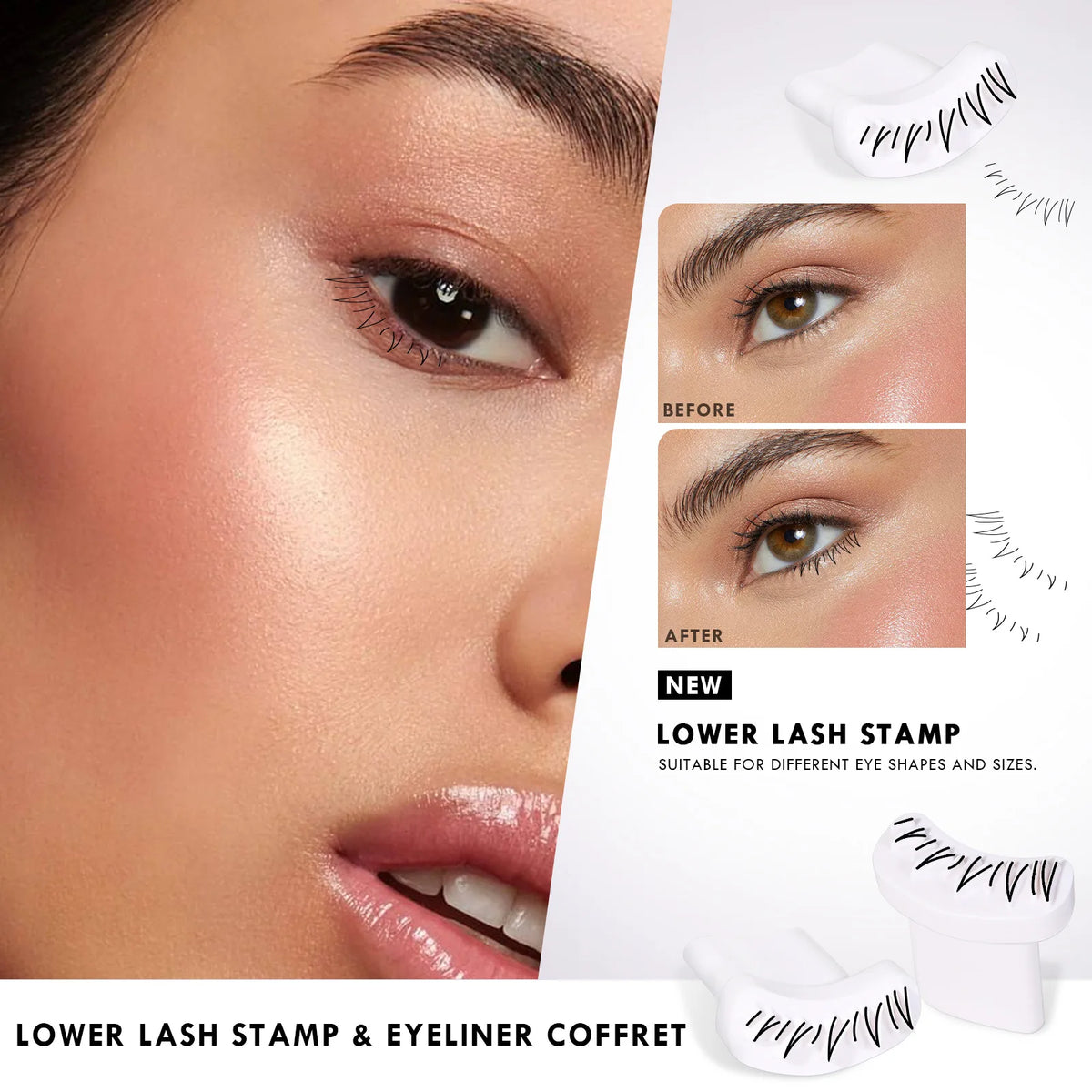 Easy Lower Eyelash Makeup Stamp Tool
