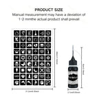 Temporary Tattoo Gel Kit with Stencil Templates for Body Art
