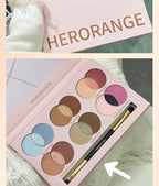 18-Color Vibrant Shimmer Eyeshadow Palette