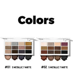 12-Color Neutral Eyeshadow Palette for Smoky and Party Looks