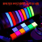 12-Color UV Luminous Face and Body Paint Palette
