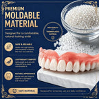 Custom Moldable Temporary Denture Kit for Natural Smile
