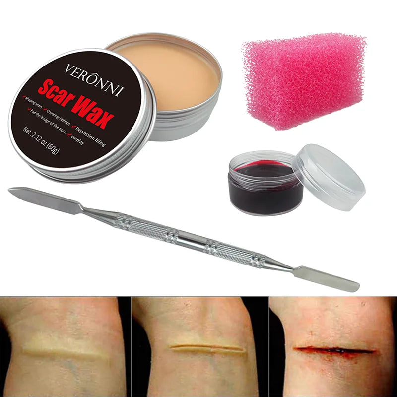 Professional Special Effects Makeup Kit for Halloween and Cosplay