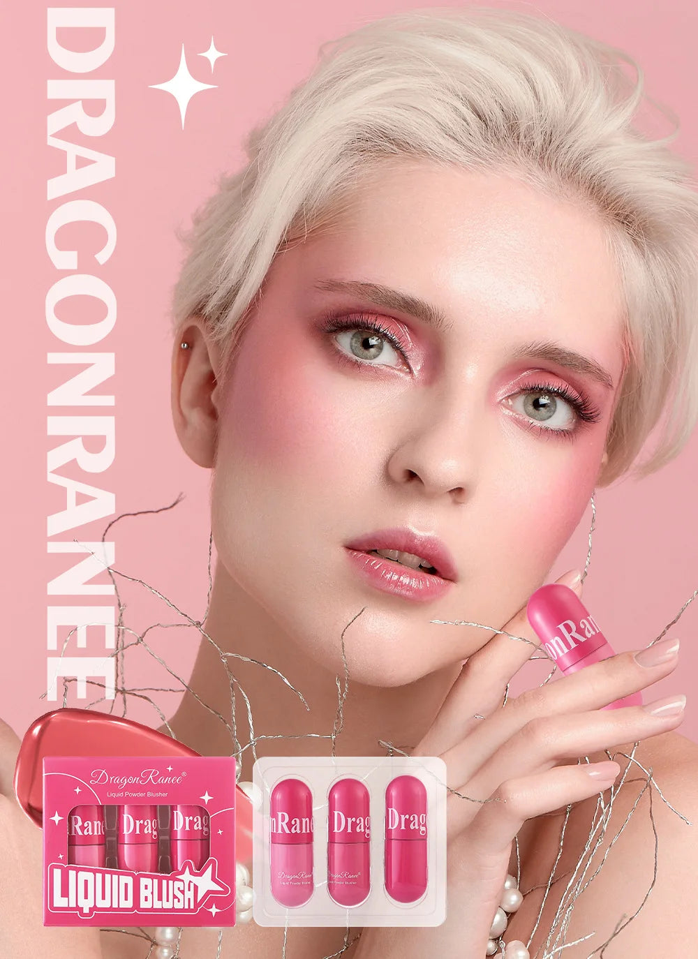 Waterproof Liquid Blush Makeup Set