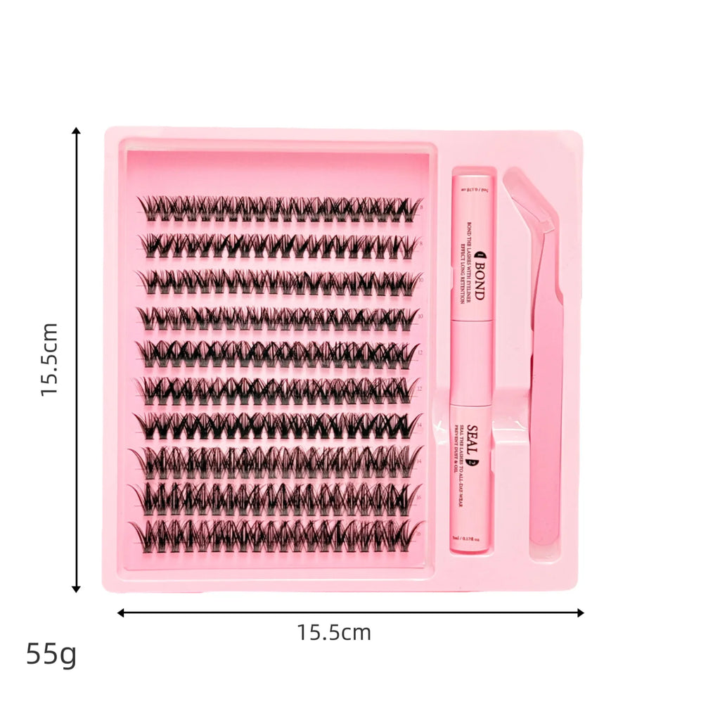 DIY Segmented Cluster Eyelashes for Natural Volume