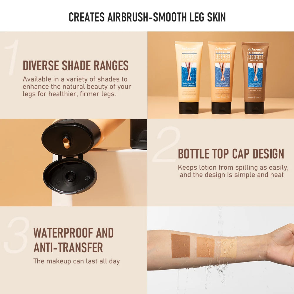 Waterproof Body Foundation for Flawless Legs and Skin - 4