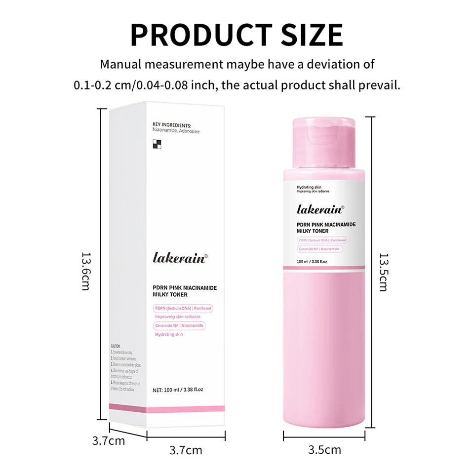 PDRN Niacinamide Milky Facial Toner for Glowing Hydrated Skin