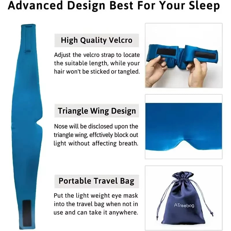 Silk Sleep Mask for Total Light Blocking and Comfort - 6