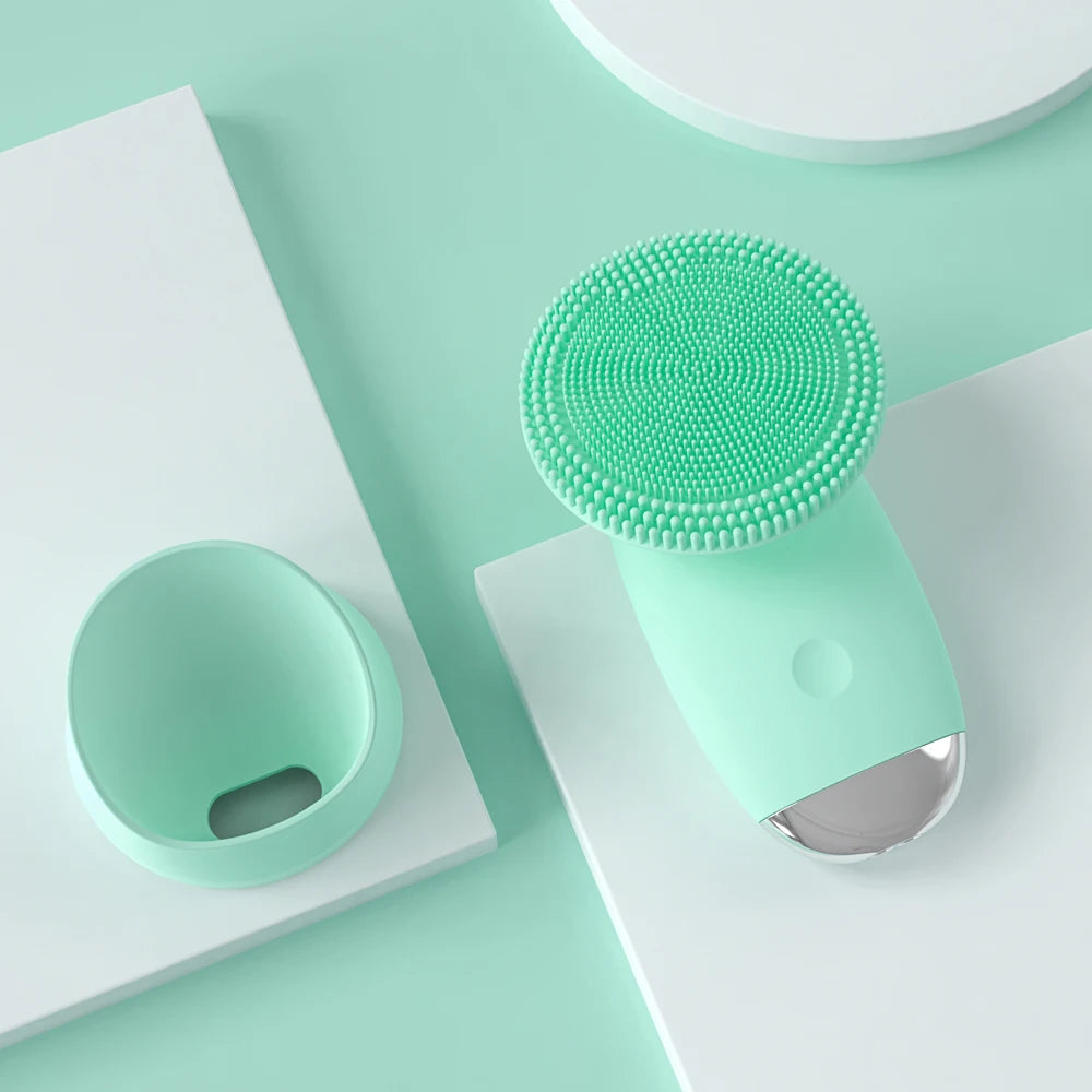 Electric Sonic Facial Cleansing Brush for Radiant Skin
