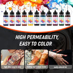 Long-Lasting Temporary Black Henna Tattoo Gel for Body Art