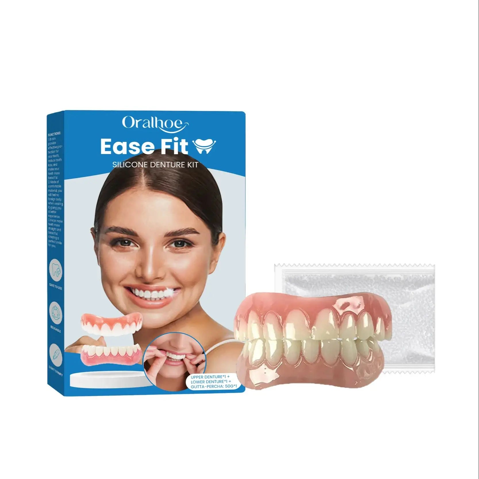 Comfortable Silicone Denture Set for Natural Smile - 15