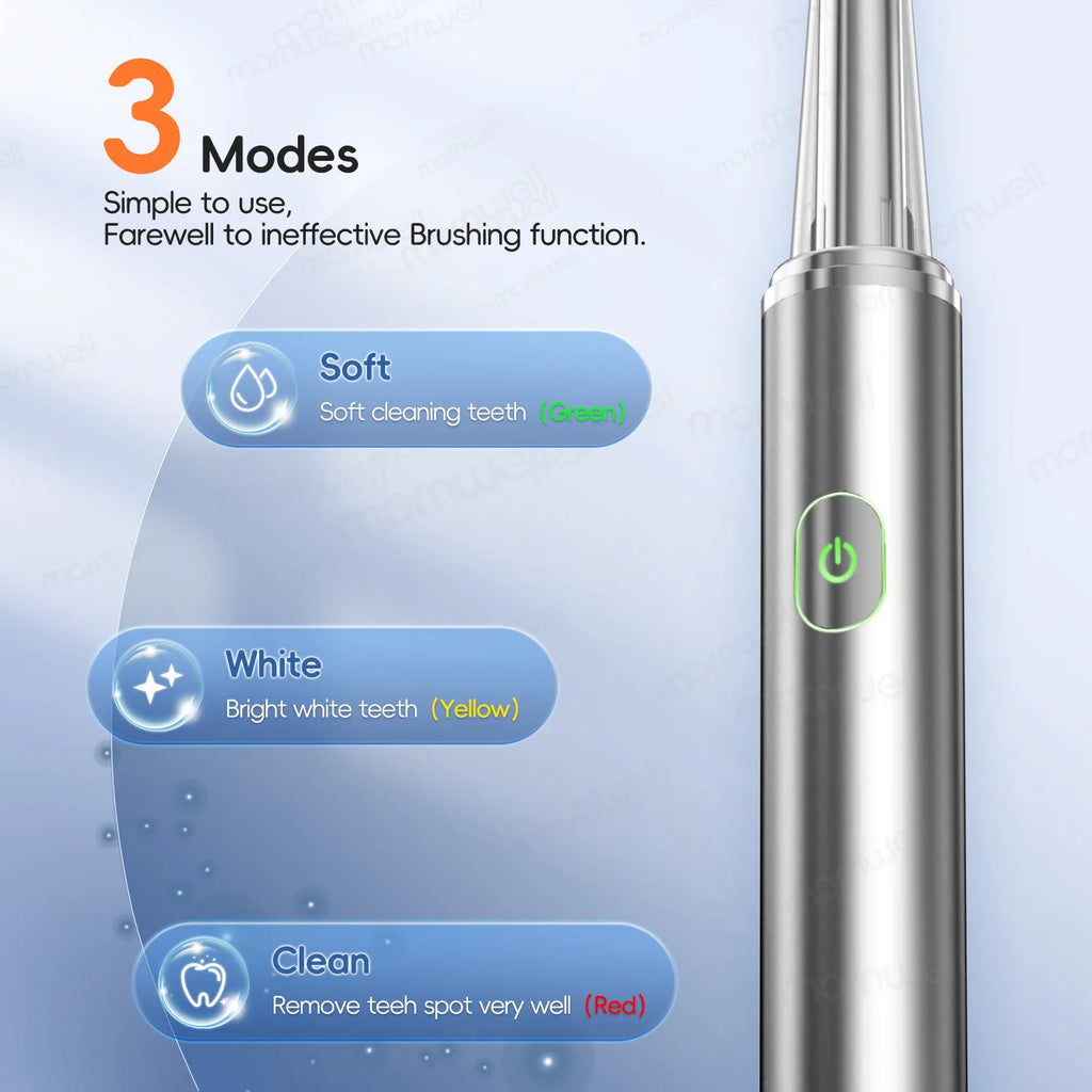 Sonic Rechargeable Electric Toothbrush with 4 Replacement Heads