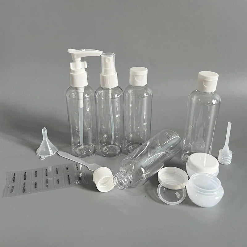 11-Piece Travel Refillable Cosmetic Bottle Set