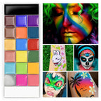 20-Color Professional Face and Body Paint Palette for Parties