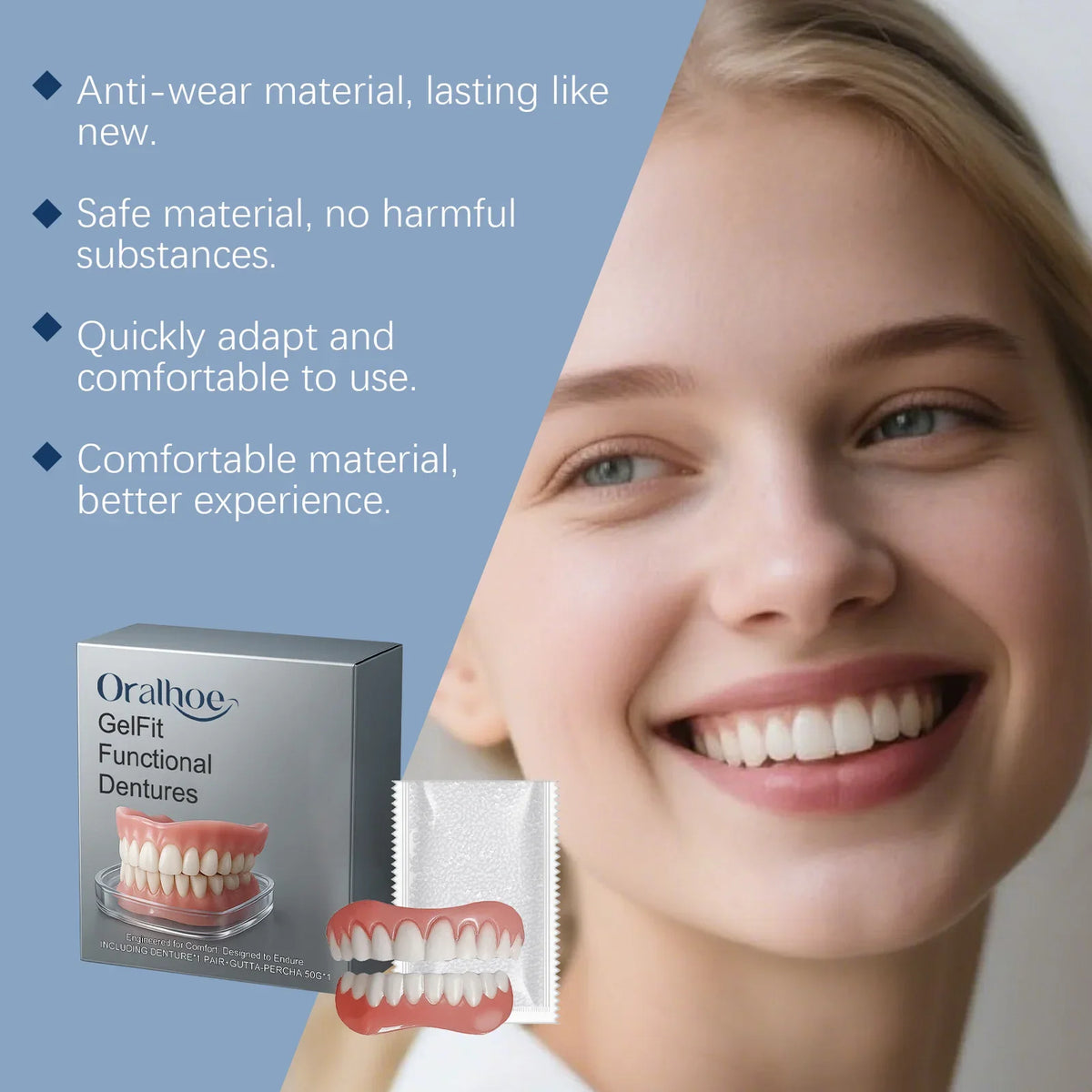 Temporary Cosmetic Smile Veneers for Gaps and Missing Teeth