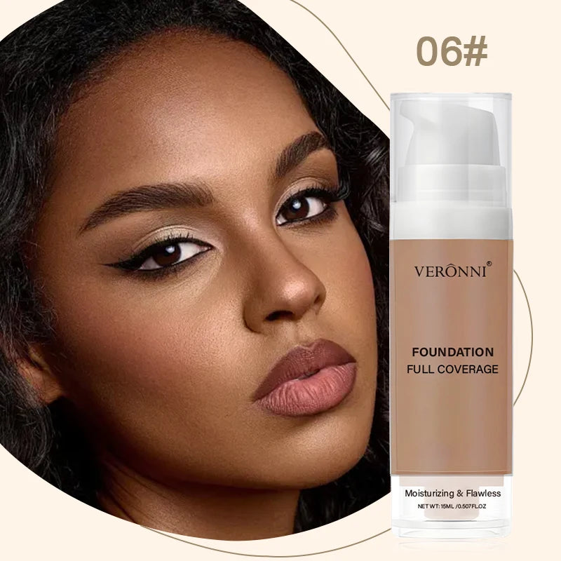 Full Coverage Waterproof Liquid Foundation for Flawless Skin