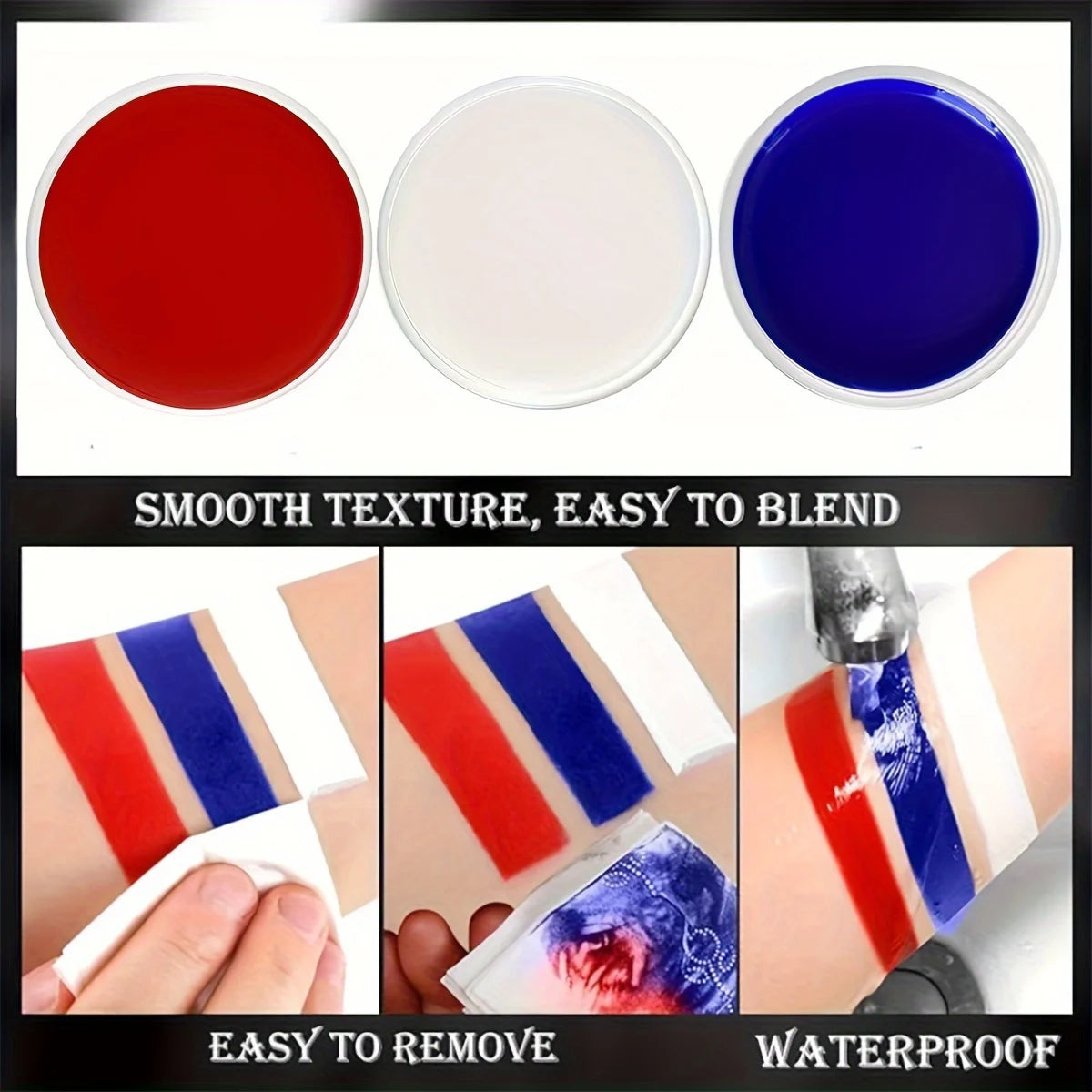 Professional Oil-Based Face and Body Paint for Cosplay and Parties - 5