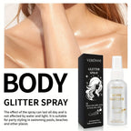 Shimmering Body and Hair Glitter Highlighter Spray