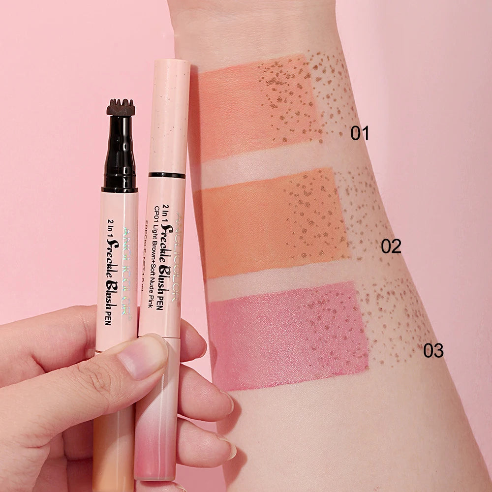 2-in-1 Natural Freckle and Blush Pen