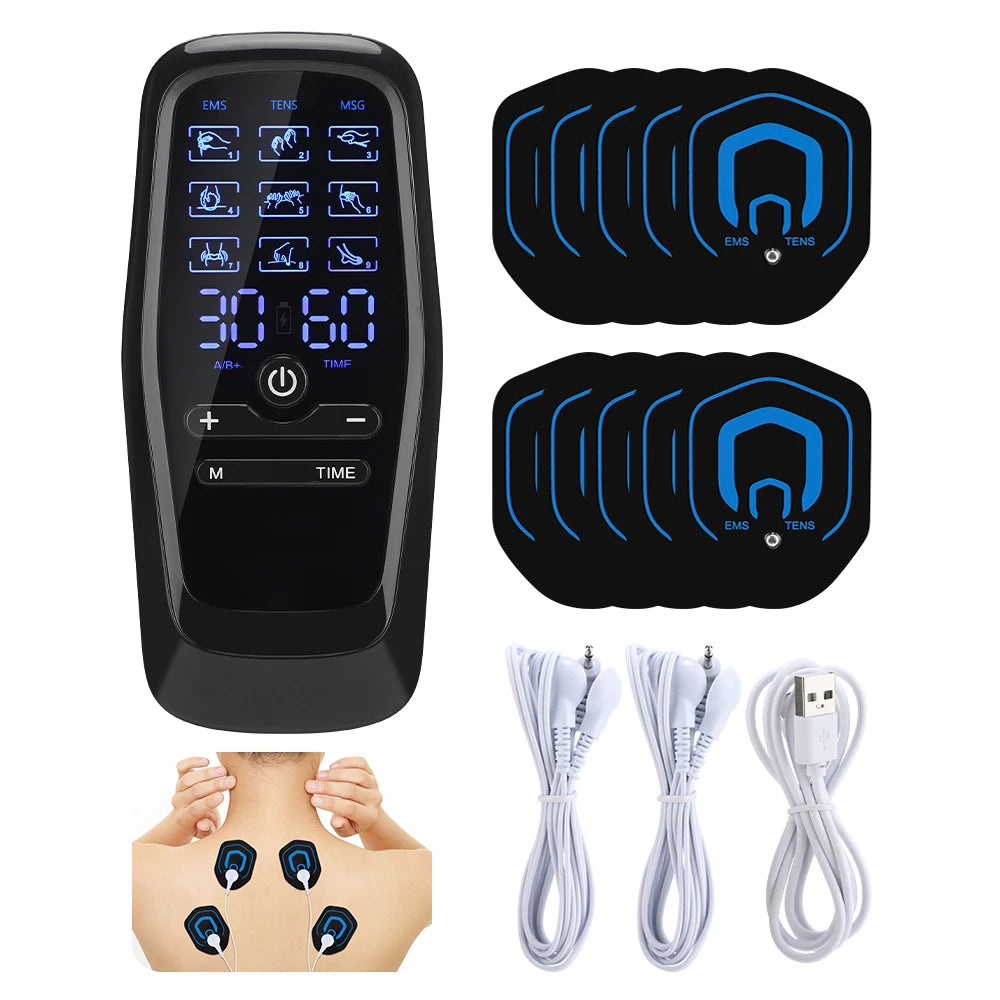 Portable Electric EMS TENS Body Muscle Stimulator Massager - 7
