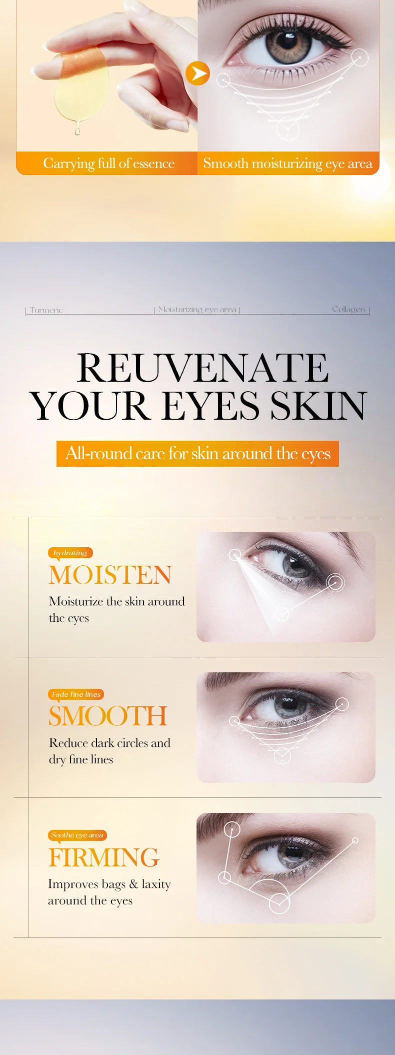 Collagen Moisturizing Eye Patches for Dark Circles and Puffiness - 14
