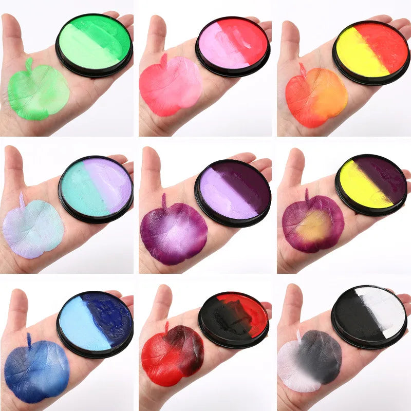 Double Color Face and Body Paint for Parties and Festivals - 12