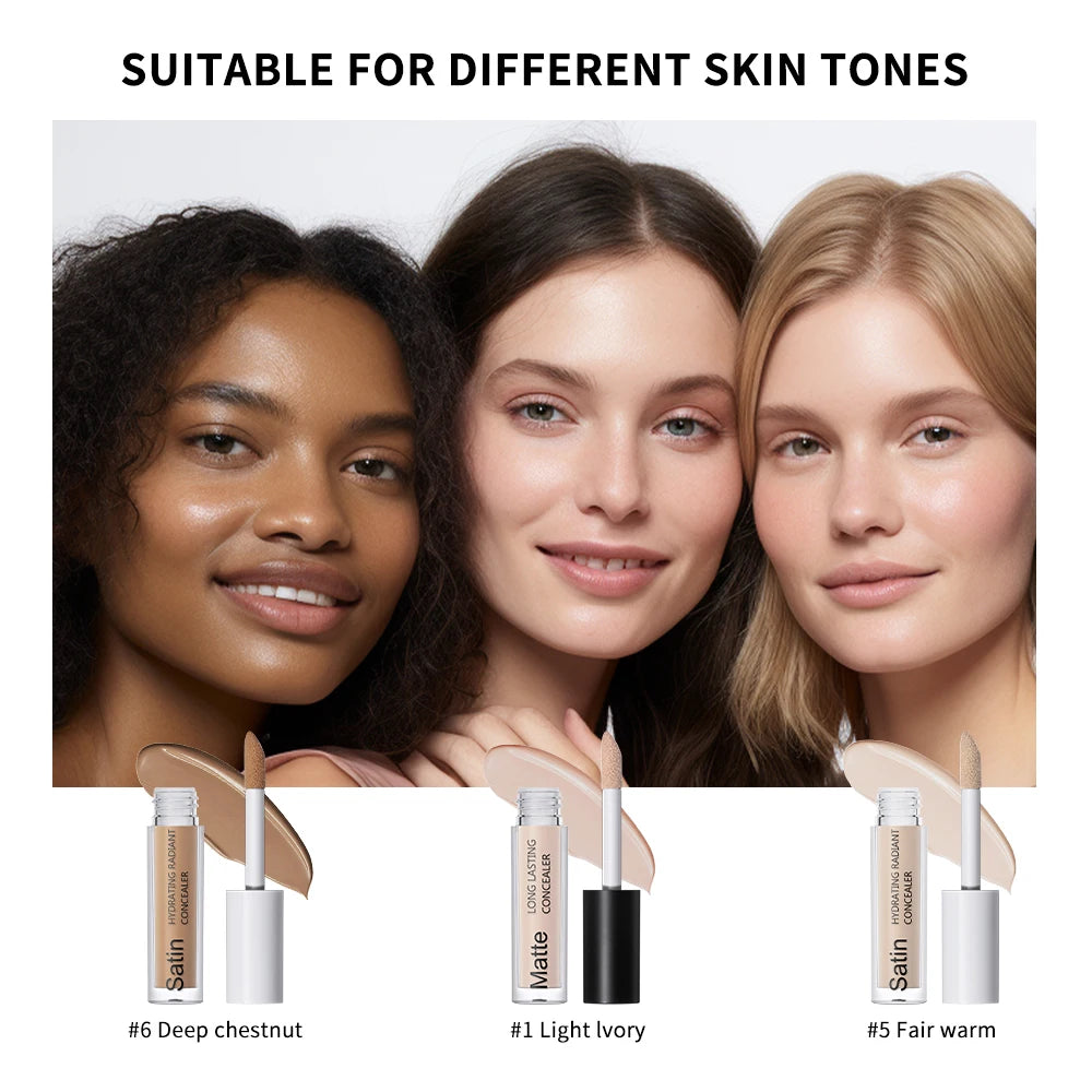 Full Coverage Matte Liquid Concealer for All Skin Types