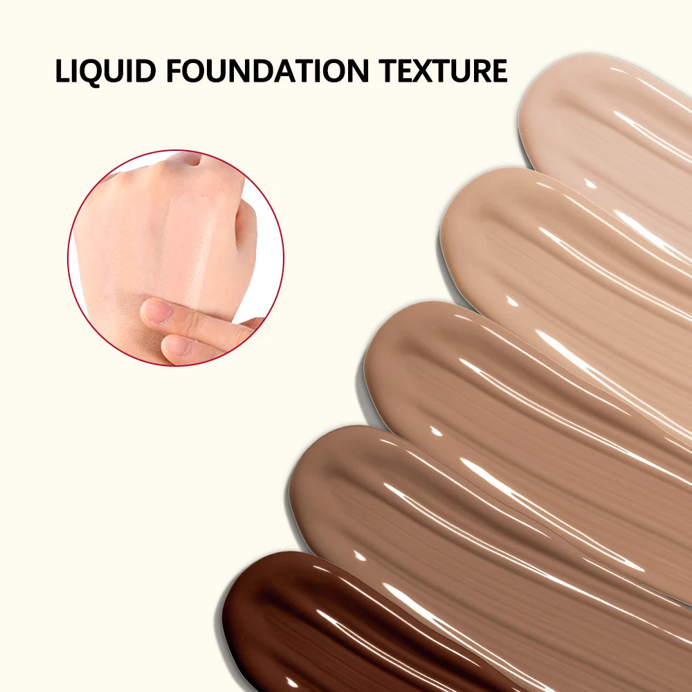 Matte Finish Long-Lasting Liquid Foundation Concealer