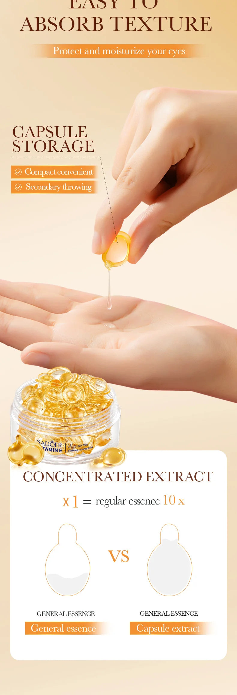 Vitamin E Firming Eye Serum Capsules