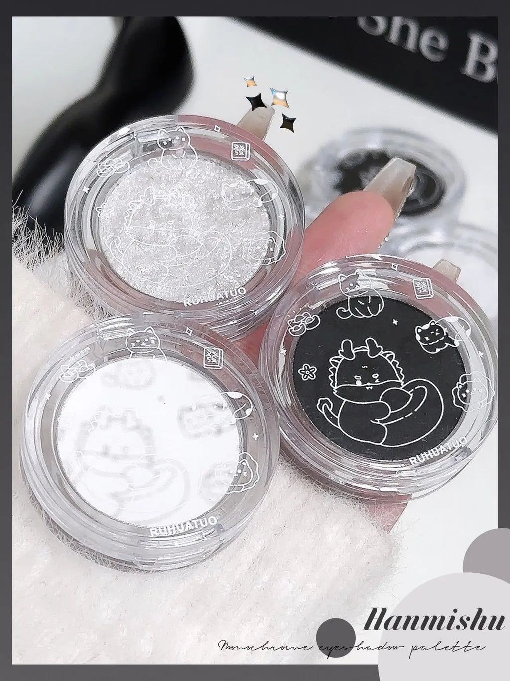 Matte White Face Highlighter and Contour Powder