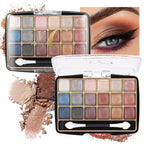 18-Color Glitter and Matte Eyeshadow Makeup Palette