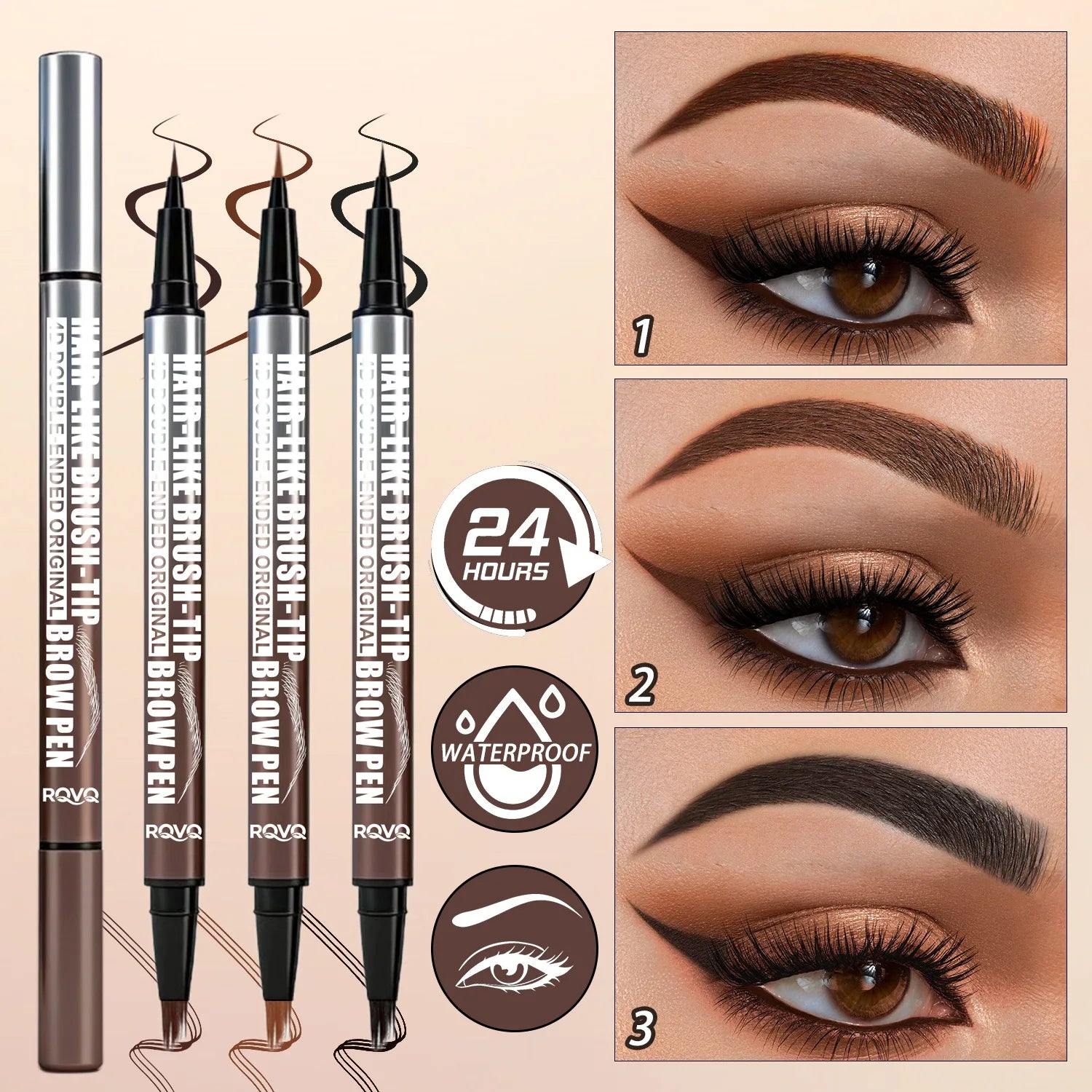4D Micro-Blading Liquid Eyebrow Pen - 3