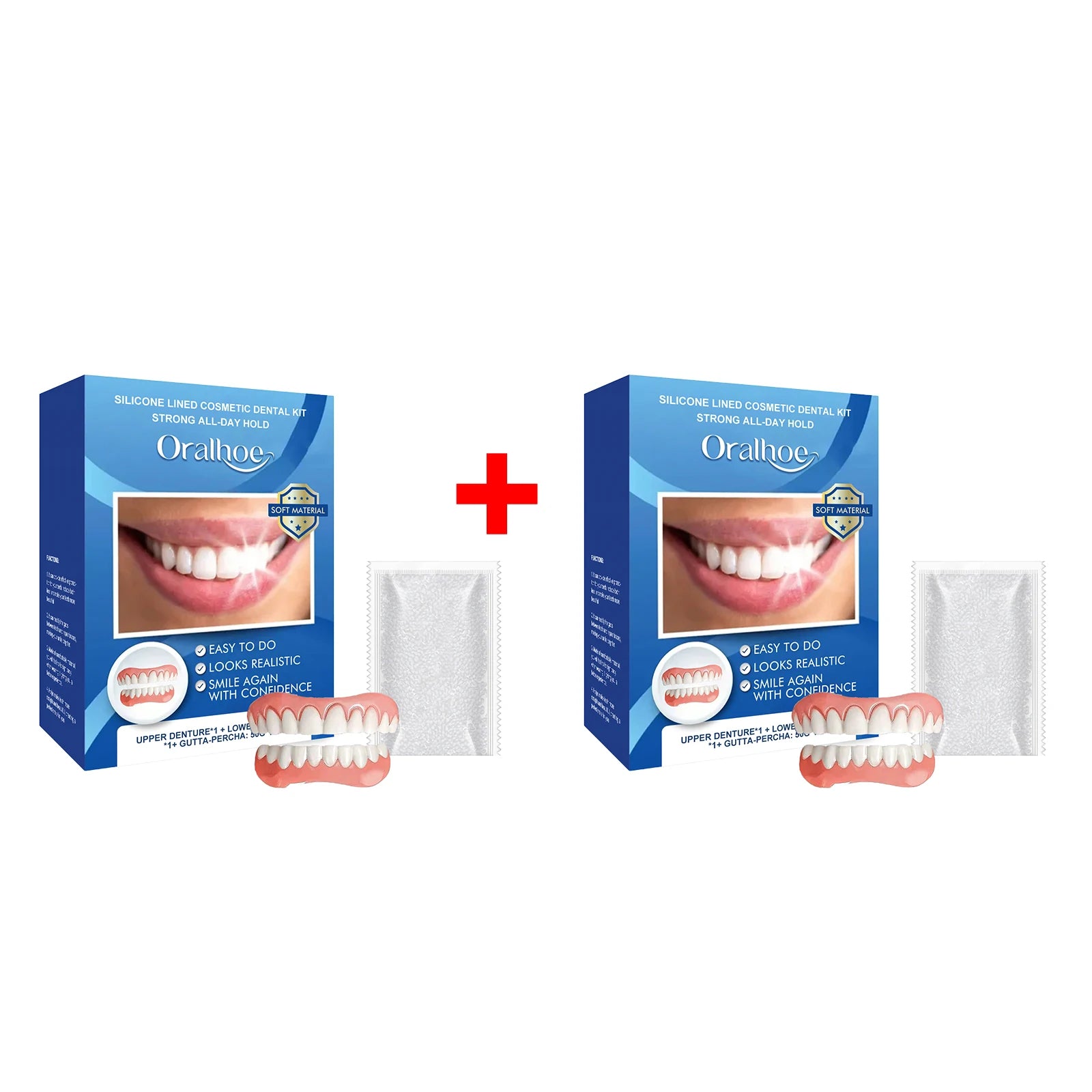 Instant Cosmetic Smile Veneers for Upper and Lower Teeth - 13