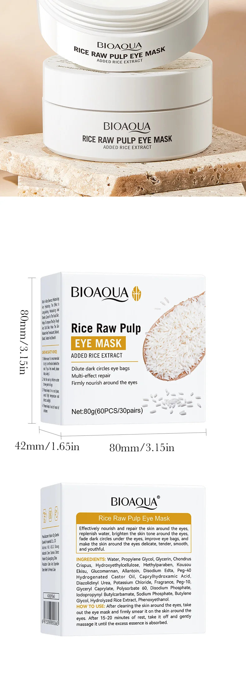 Hydrating Collagen Eye Patches for Dark Circles and Puffiness