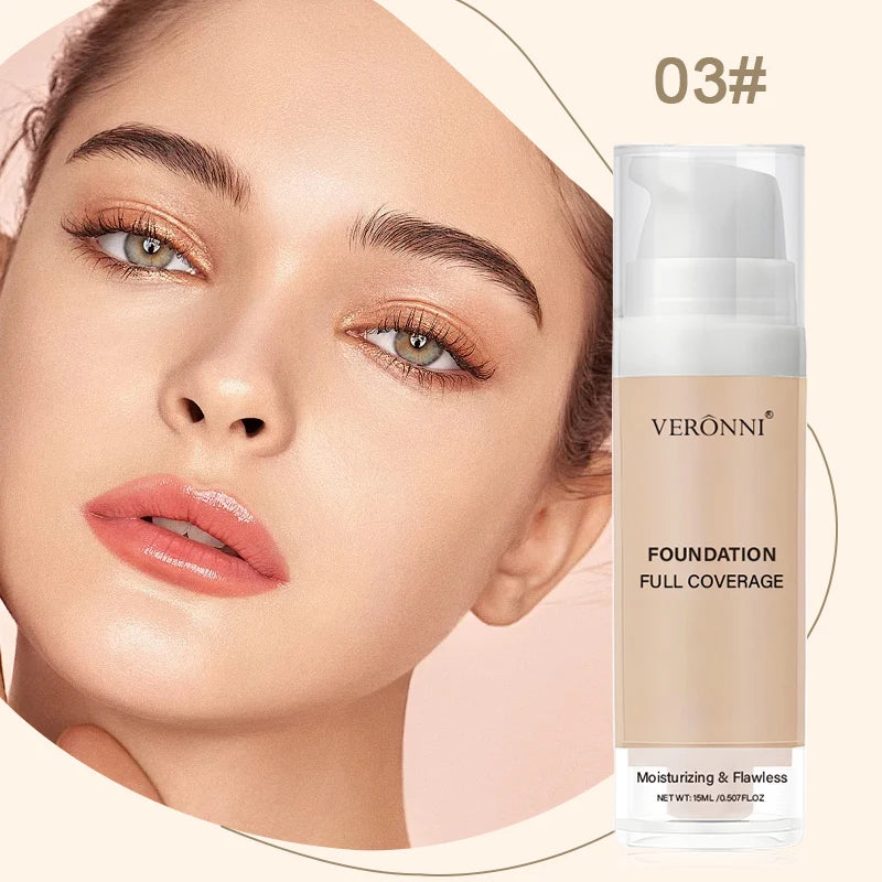 Full Coverage Waterproof Liquid Foundation for Flawless Skin