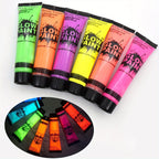 Neon UV Glow Face and Body Paint for Parties and Festivals