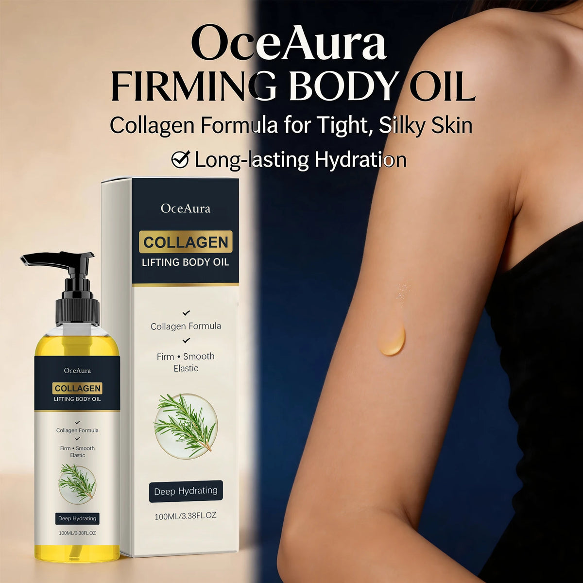 Collagen Firming Body Oil for Skin Elasticity and Hydration