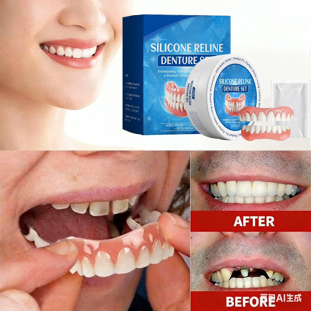 Temporary Snap-On Cosmetic Dentures for Instant Smile Restoration