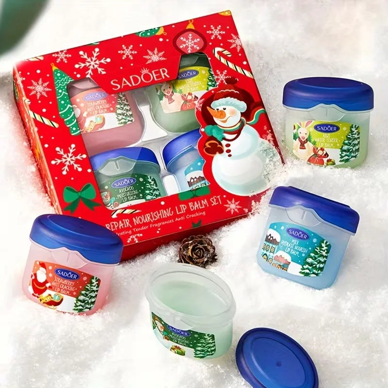 Hydrating Moisturizing Lip Balm Set for Dry Cracked Lips - 1